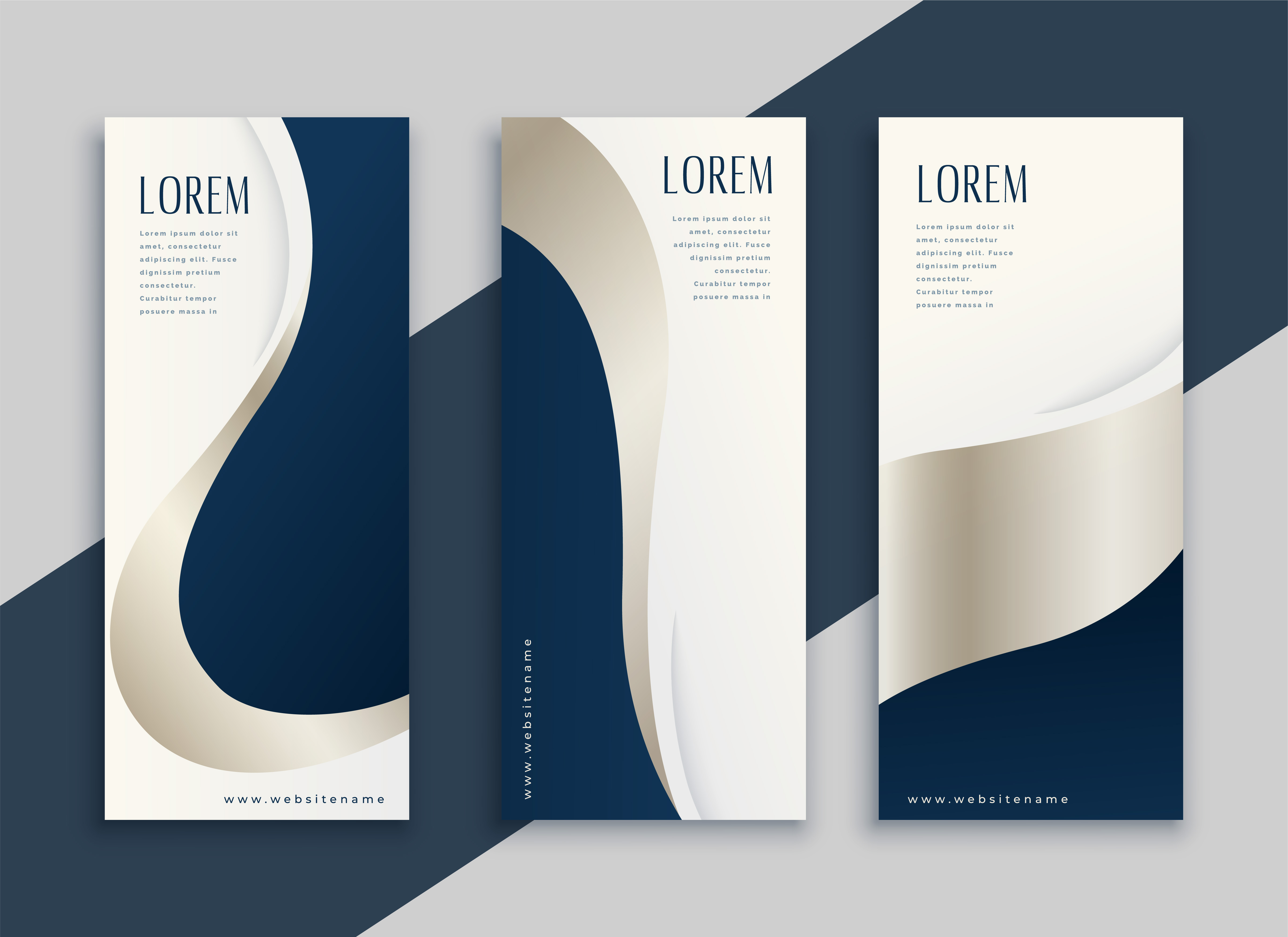 set of blue  business vertical  banners  Download Free 