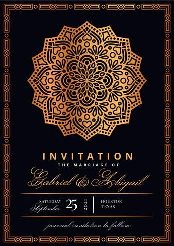 Islamic Style Invitation vector