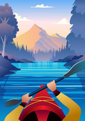 Kayaking First Person View - Download Free Vectors 