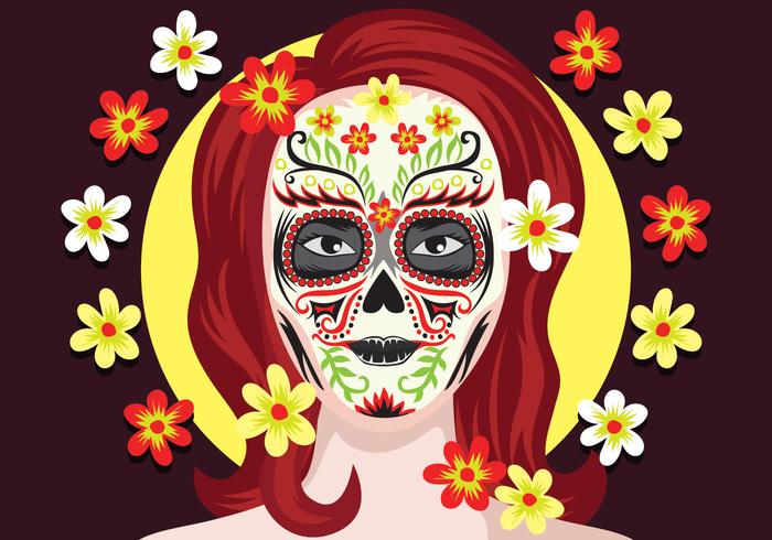 Ilustración del Día de los Muertos vector