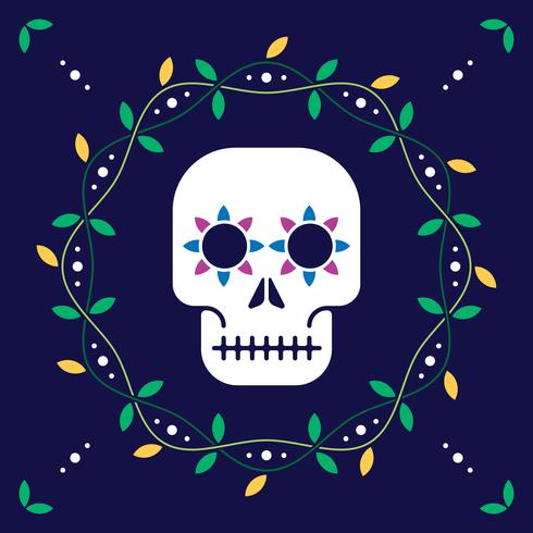 Día de los muertos para postal o celebración diseño ilustración vector