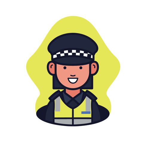 Police Officer Avatar vector