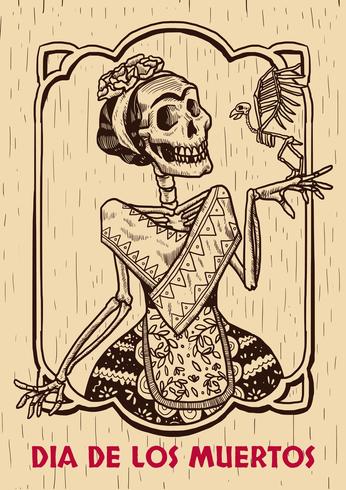 Ilustración del Día de los Muertos vector