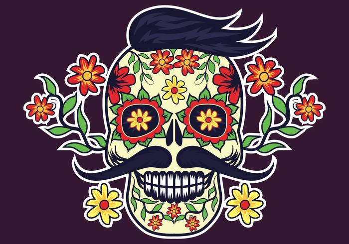 Ilustración del día del día de los muertos vector