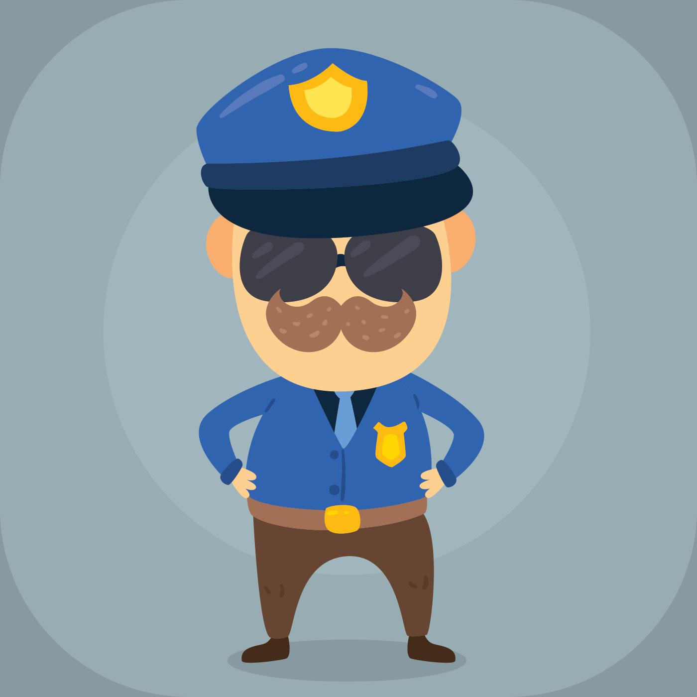 Cartoon Police Officer Vector - Download Free Vectors, Clipart Graphics &  Vector Art