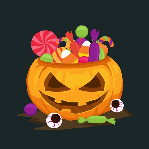 Halloween Candy Vector Illustration