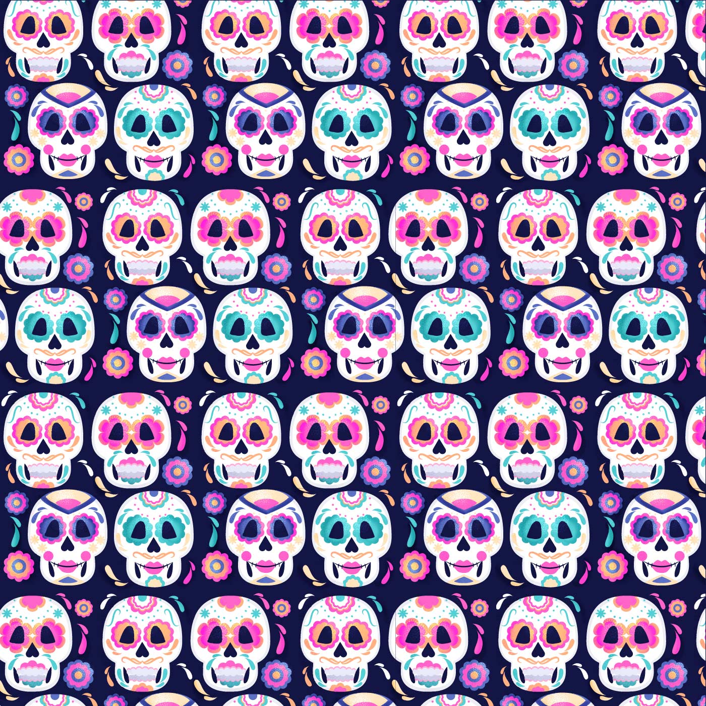 Day Of The Dead Pattern Vector Art, Icons, and Graphics for Free Download