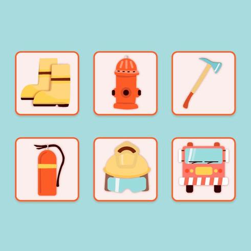 Fireman Objects vector