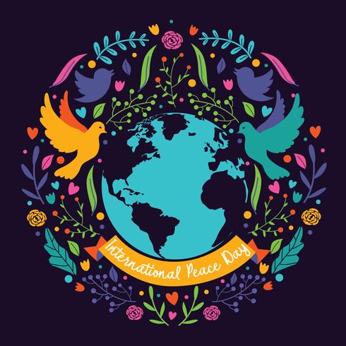 Internaional Peace Day Vector Design