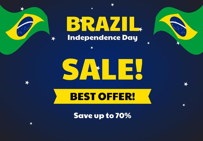 Brazil Independence Day Sale vector