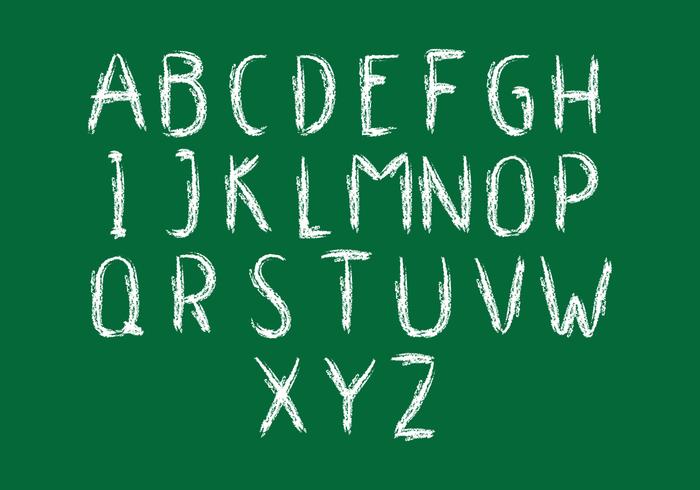 Chalkboard Alphabet vector