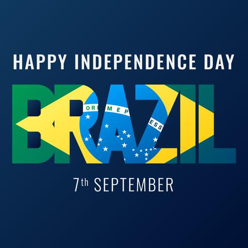 Antecedentes del día de la independencia de Brasil vector