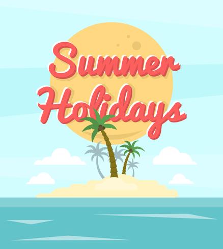 Typographic Summer Design vector