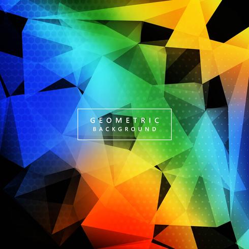 Beautiful colorful polygon background vector