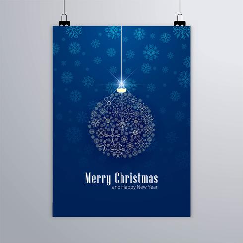 Folleto de navidad moderno vector