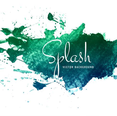 Hand drawn watercolor splash background vector