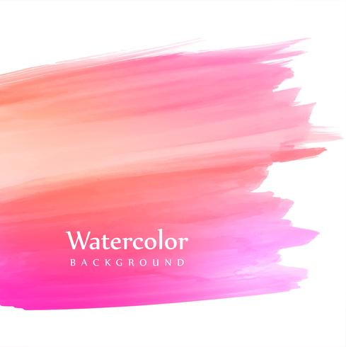 Suave colorido mano dibujar trazo de fondo acuarela vector