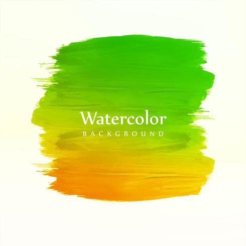 Hand draw colorful watercolor stroke background vector