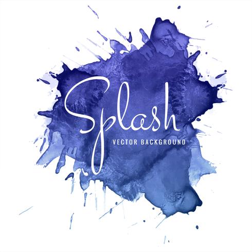 Mano hermosa pintura salpicaduras azul acuarela sobre fondo blanco -  Descargar Vectores Gratis, Illustrator Graficos, Plantillas Diseño