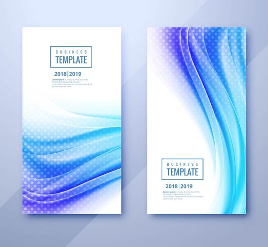 Abstract business template header set design vector