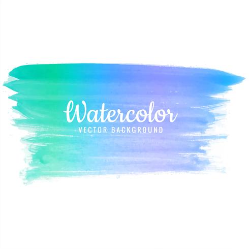 Beautiful watercolor colorful stroke design vector