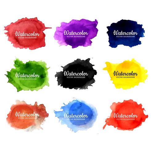 modern colorful watercolor background vector