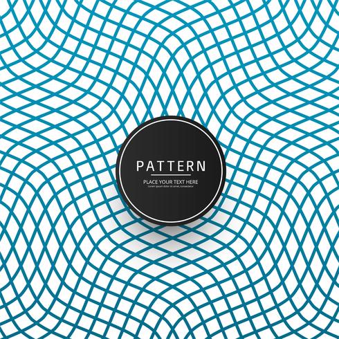 Modern geometric blue pattern elegant vector