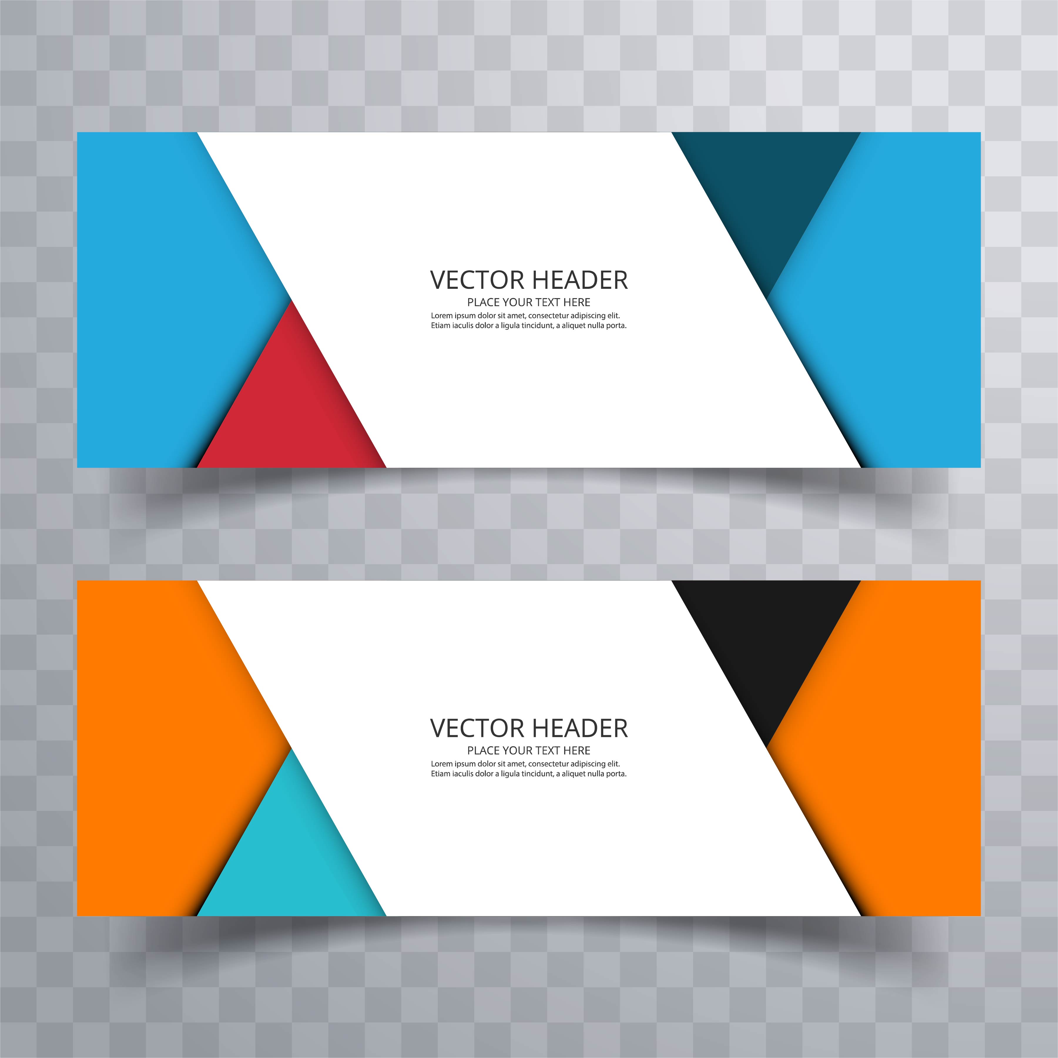 Abstract banner  set design  background or header templates  