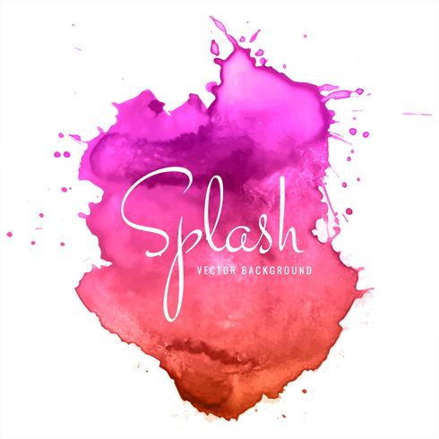 abstract hand drawn colorful watercolor blot background vector