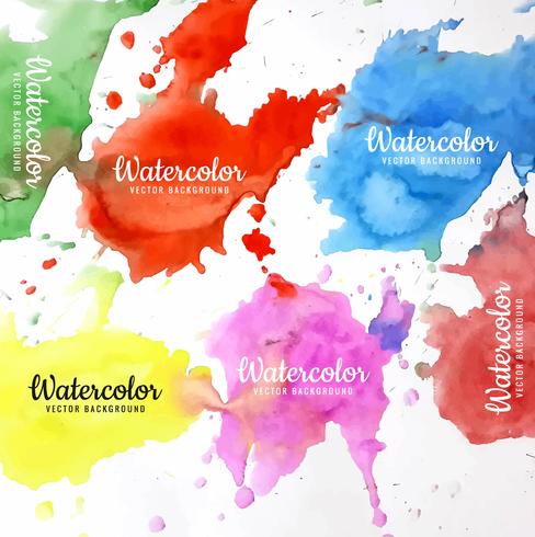 modern colorful watercolor background vector