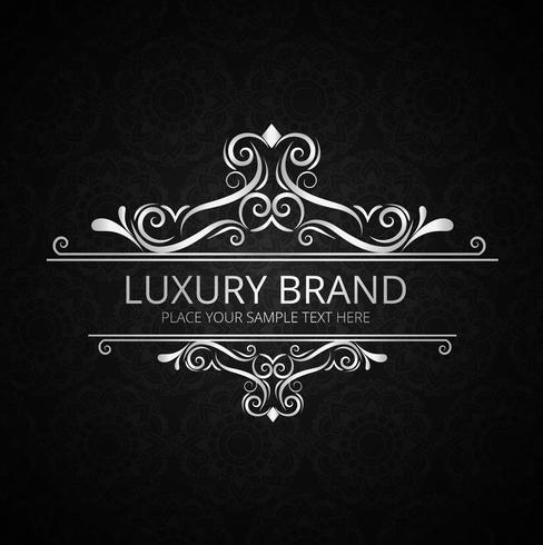 Abstract shiny vintage luxury brand design vector