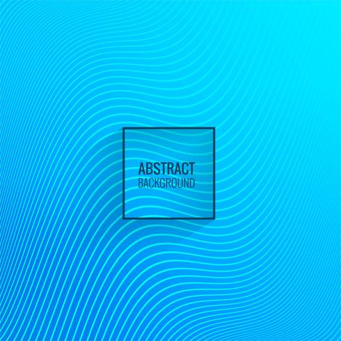 Abstract blue line wave background vector