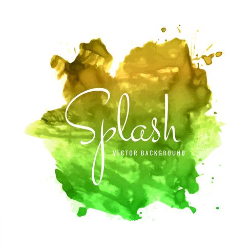 Abstract colorful watercolor splash design background vector