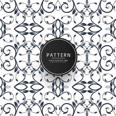 Seamless geometric creative floral pattern vector design