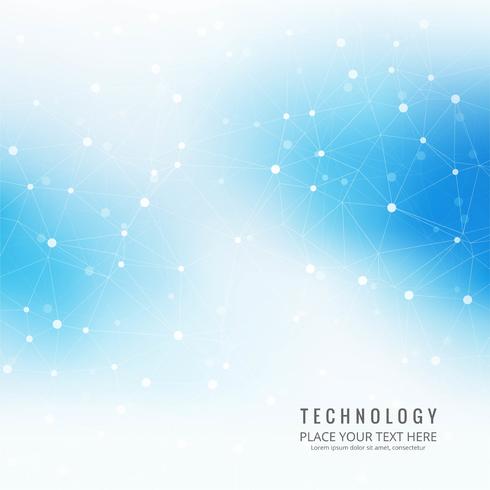 Fondo de tecnología moderna azul vector