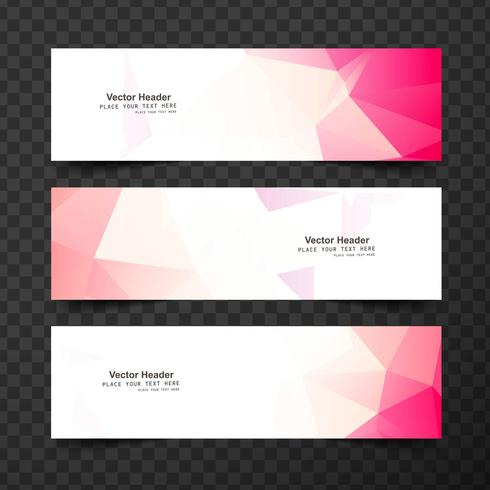 modern geometric banners vector