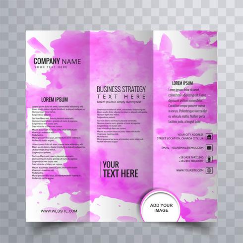 Modern trifold brochure design vector