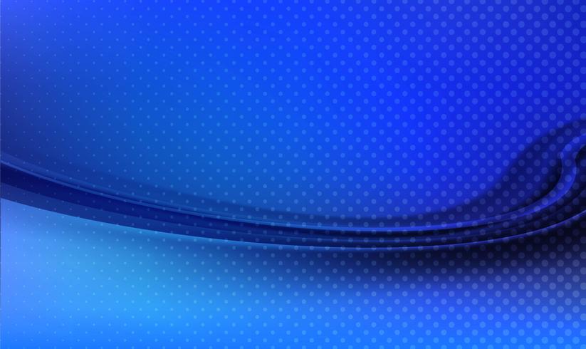 Abstract technology blue wave background vector
