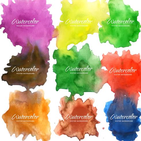 modern colorful watercolor background vector