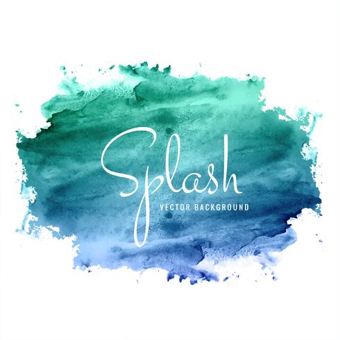 abstract hand drawn watercolor splash colorful background vector