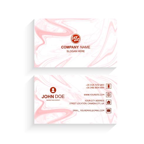 Modern business card template vector illustration