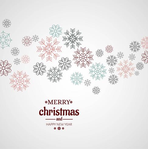 Modern christmas background vector