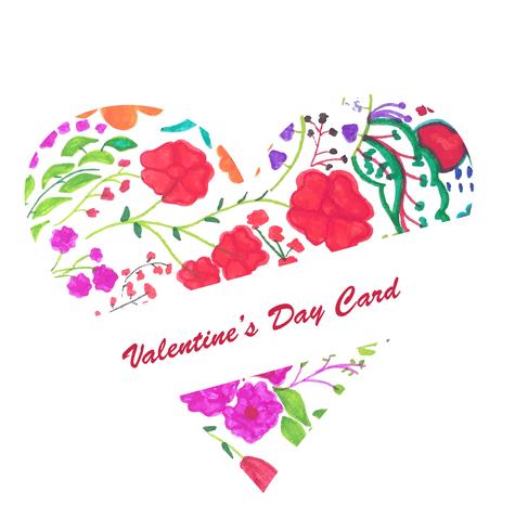 Fondo moderno de corazones de San Valentín día colorido vector