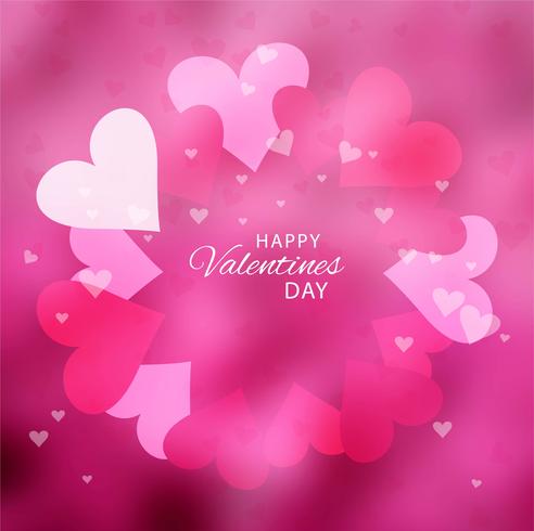 Realistic valentine's day background vector