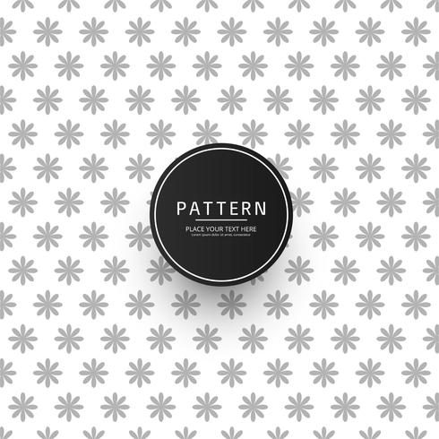 Seamless geometric floral pattern vector design