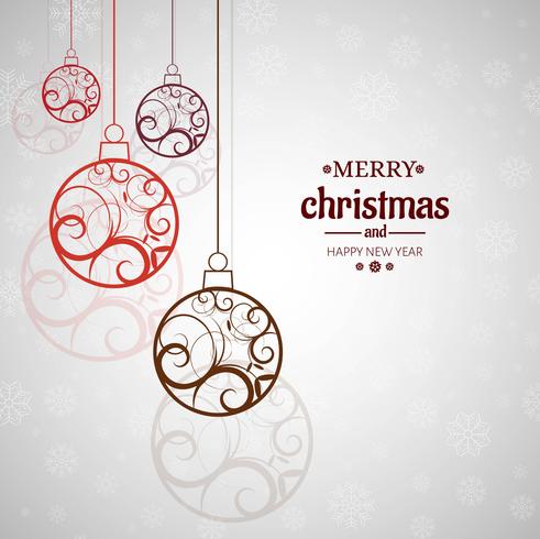 Modern christmas background vector