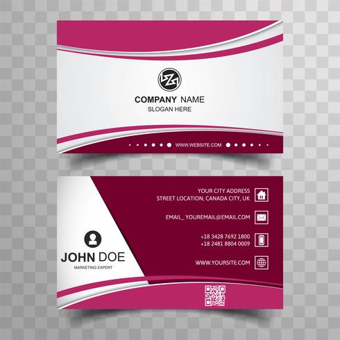 Modern business card background vector