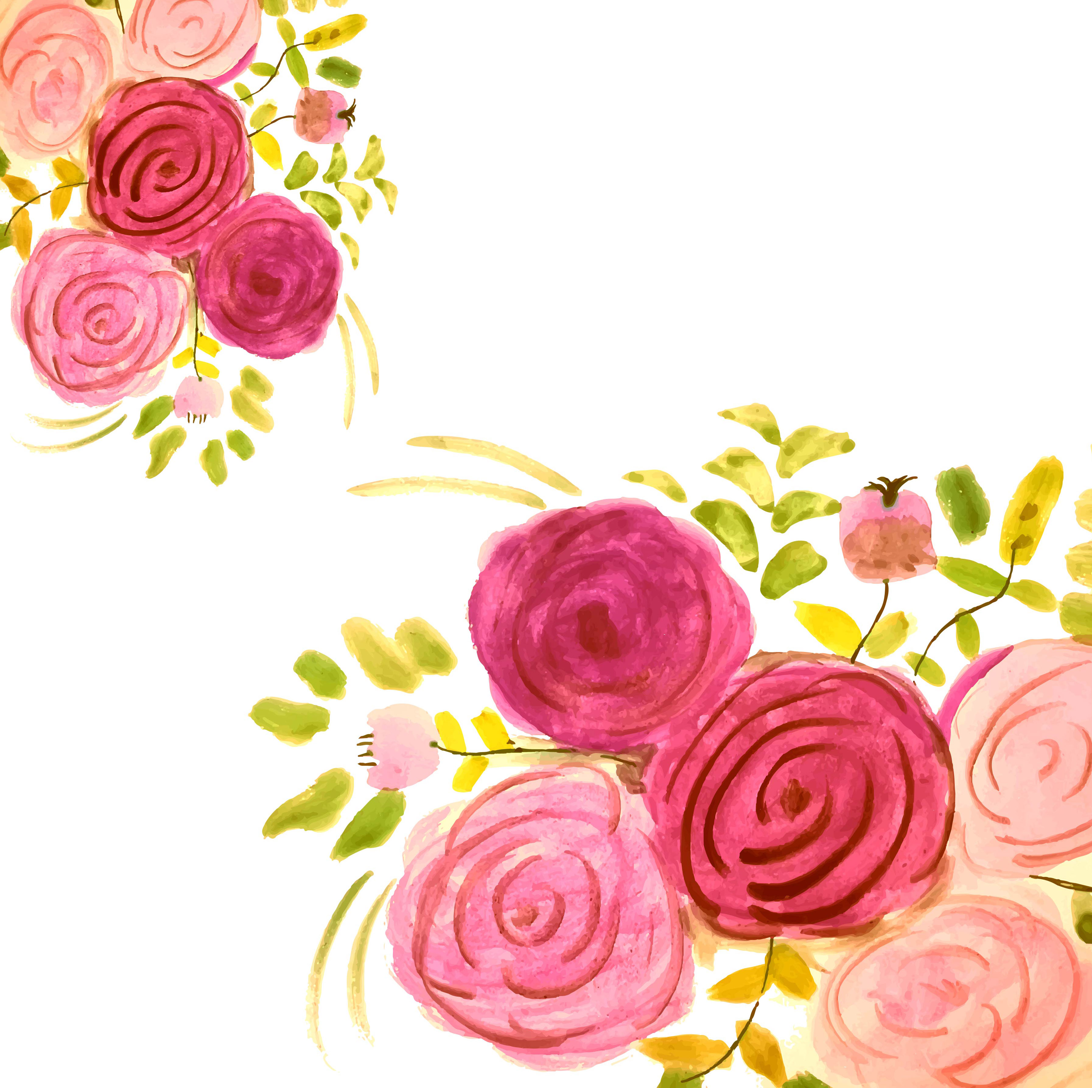 Inspirational 60 Card Floral Background Vector