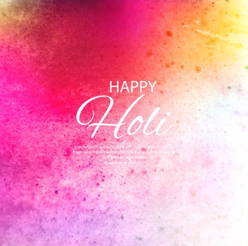 Holi spring festival of colors vector design