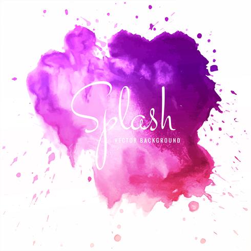 Beautiful colorful soft watercolor splash background vector